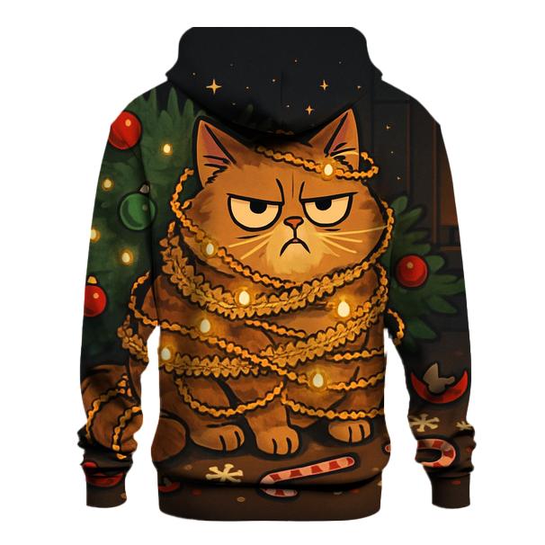 Grumpy Cat In Tinsel Trouble designer hoodies