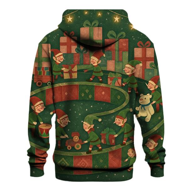 Elves Winter Workshop Assembly Line hoodies fashion