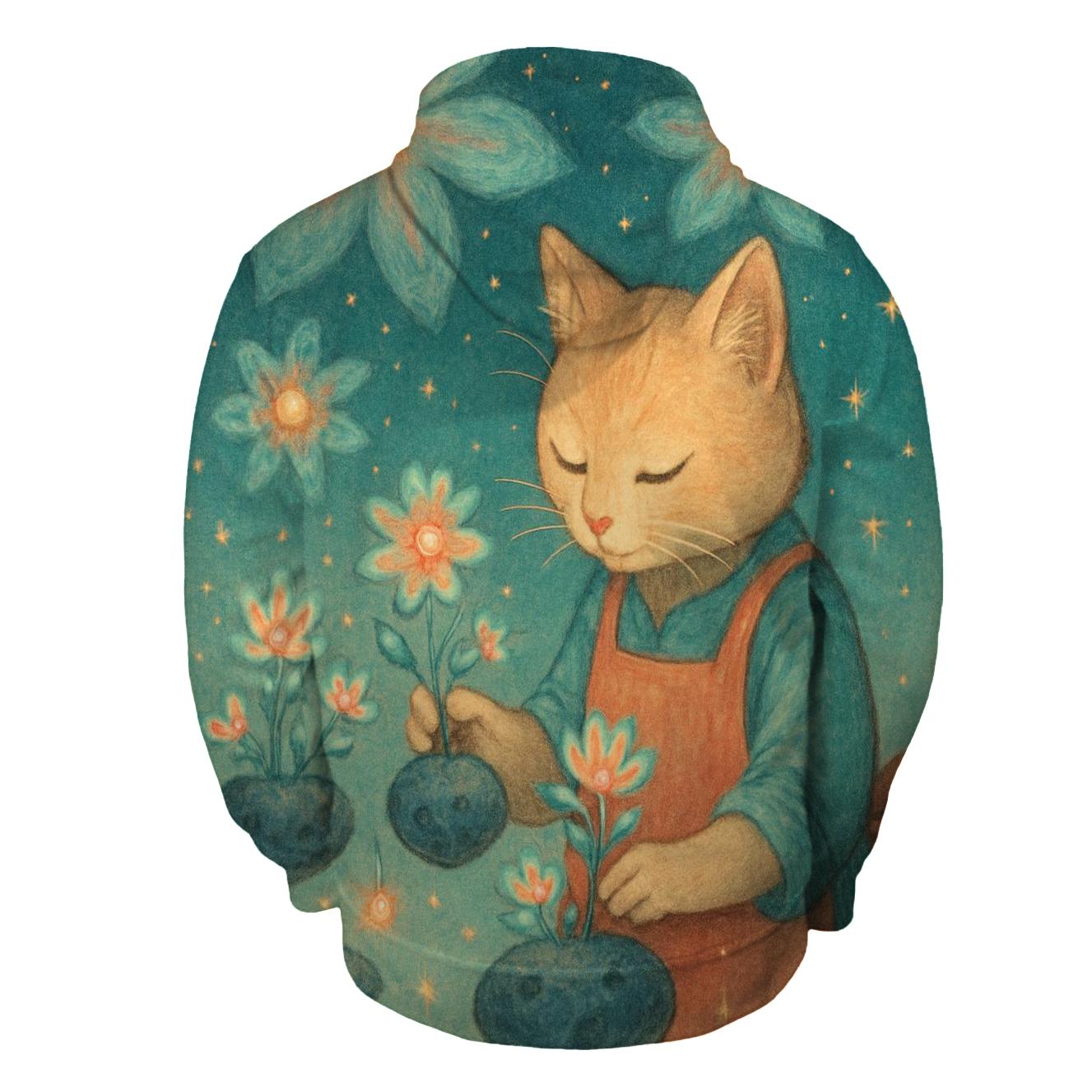 Stargarden Florist Cat graphic hoodies