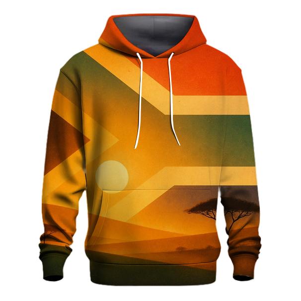 South African Savannah Flag Horizon hoodies fashion