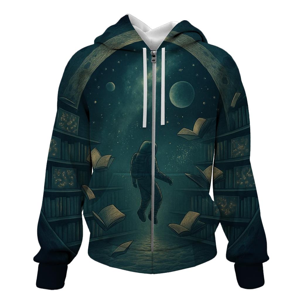 Lunar Library Of The Void premium hoodies