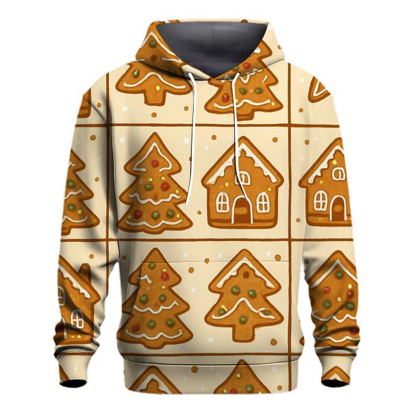Gingerbread Village Tiles On Cream hoodie trends
