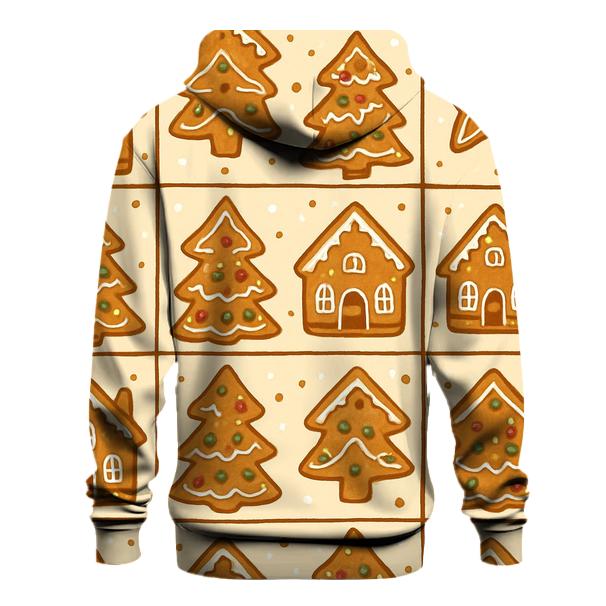 Gingerbread Village Tiles On Cream hoodie trends