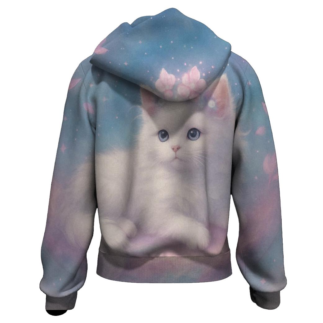 Nebula Flower Crown Dreamer Cat hoodie trends