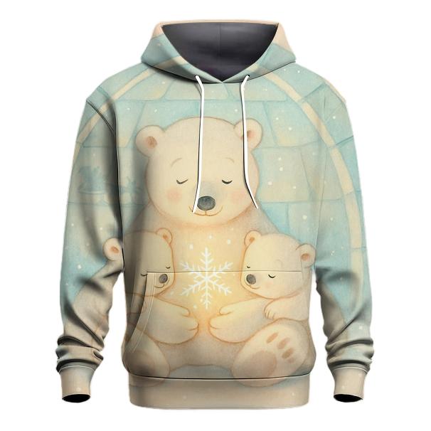 Polar Bear Family Igloo Storytime hoodie styles