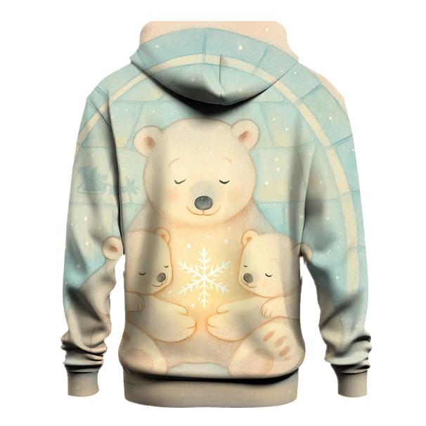 Polar Bear Family Igloo Storytime hoodie styles