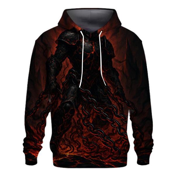 Chains Of The Abyssal Knight printed hoodies