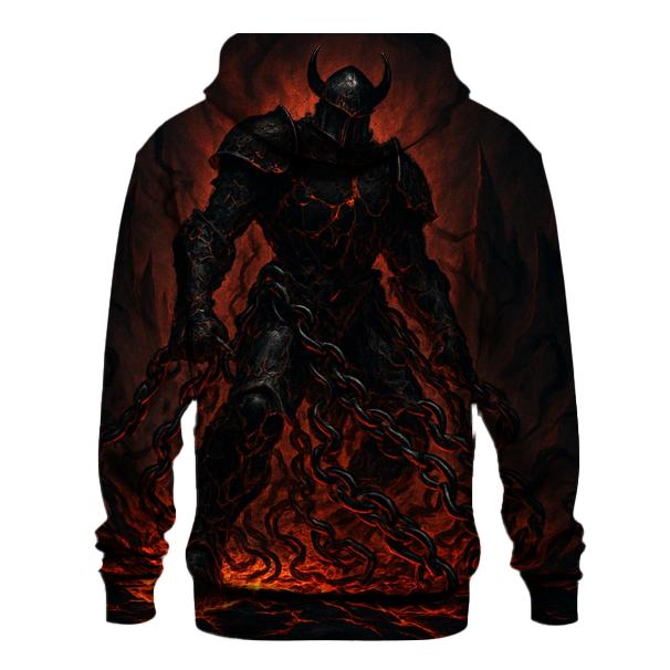Chains Of The Abyssal Knight printed hoodies