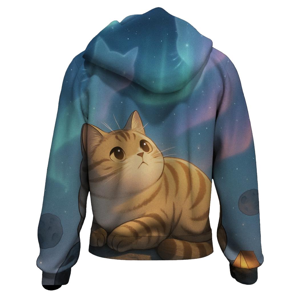 Aurora Stargazer Cat Camp lightweight hoodies