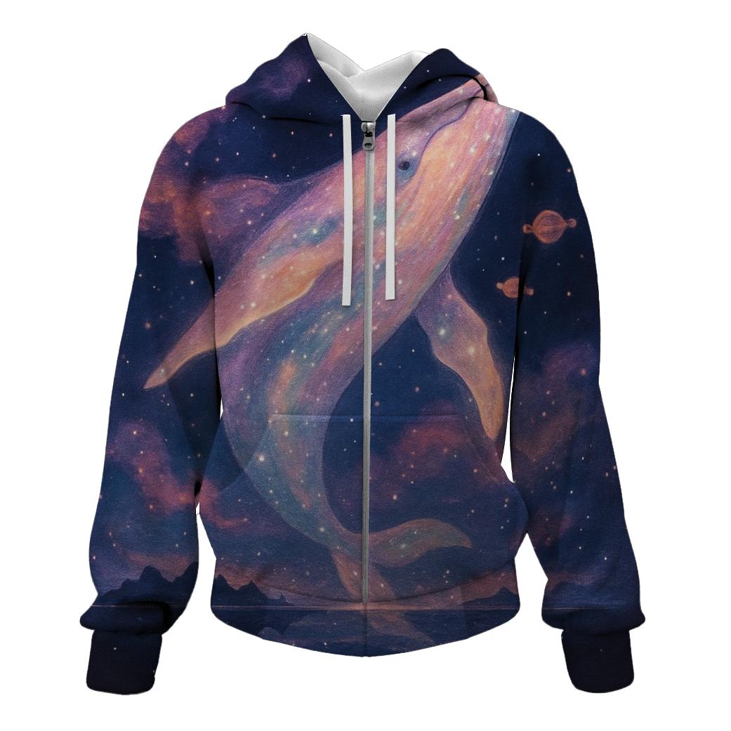 Stargazer Whale In The Tidal Sky designer hoodies