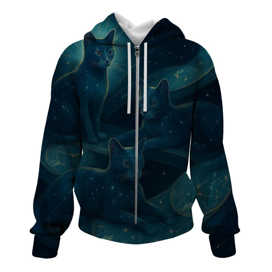 Time Ribbon Clockwork Cats hoodie designs