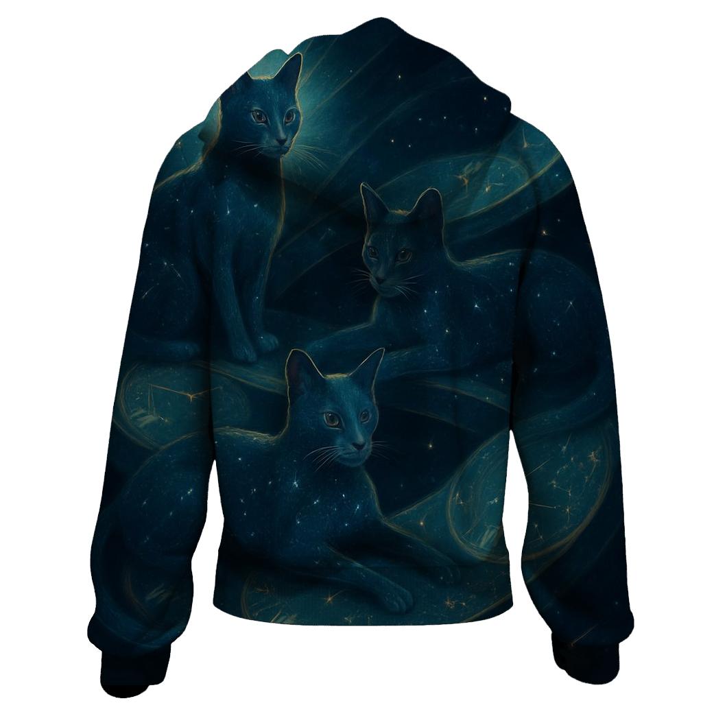 Time Ribbon Clockwork Cats hoodie designs