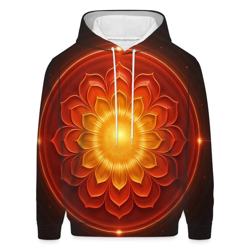 Solar Bloom Gradient Halo hoodie styles