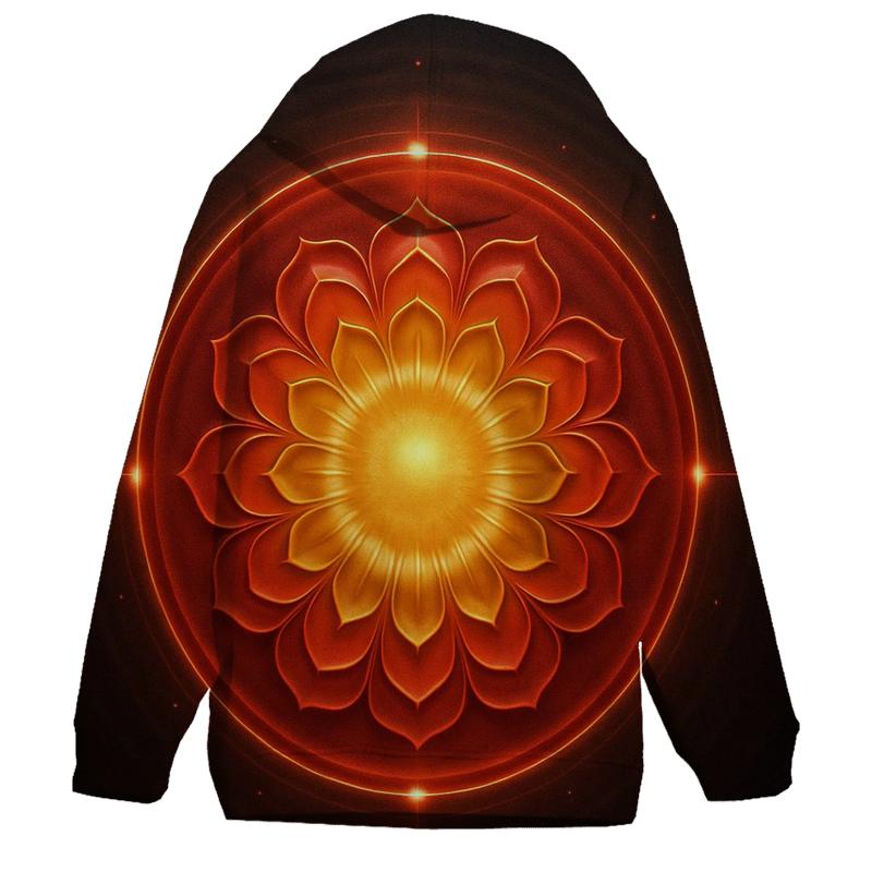 Solar Bloom Gradient Halo hoodie styles