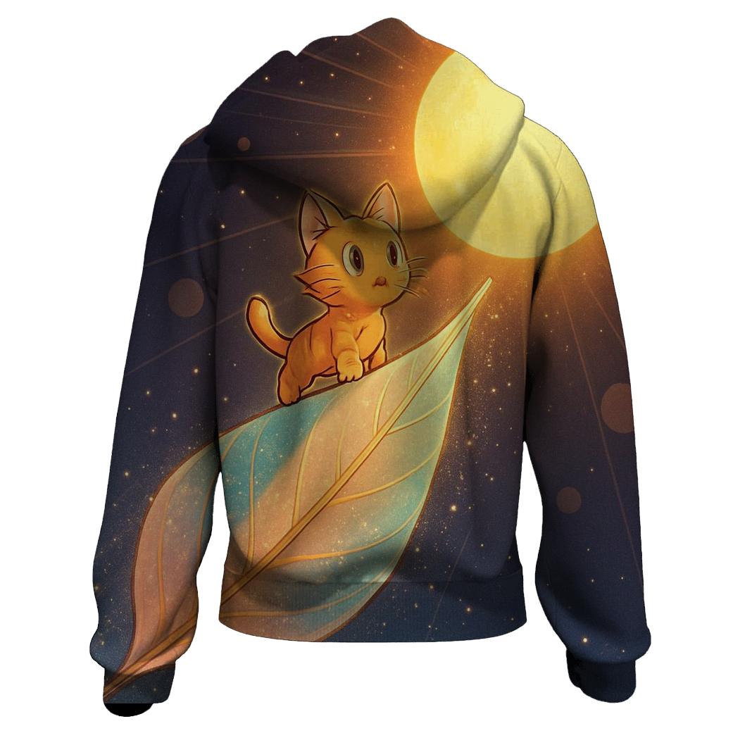 Solar Sail Captain Kitten graphic hoodies
