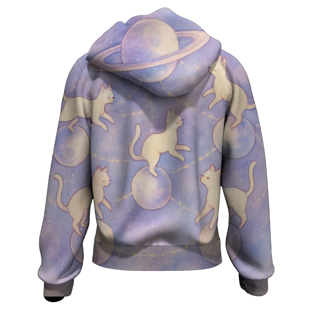 Celestial Carousel Of Cats pullover hoodies