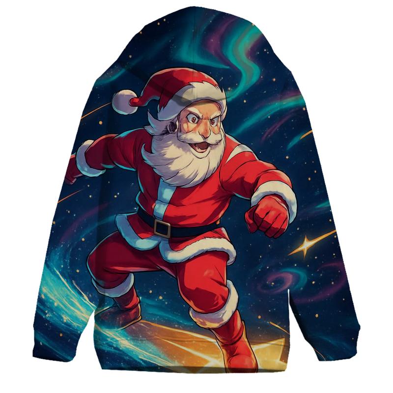 Starlight Surf Santa heavyweight hoodies