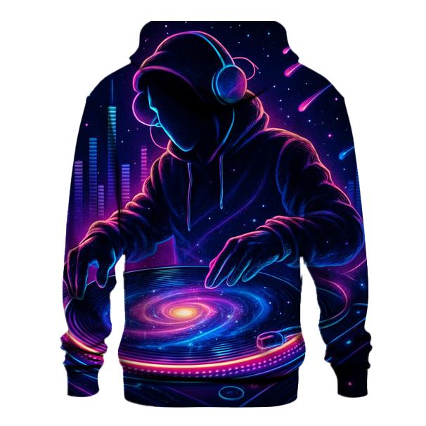 Celestial Vinyl Spin embroidered hoodies