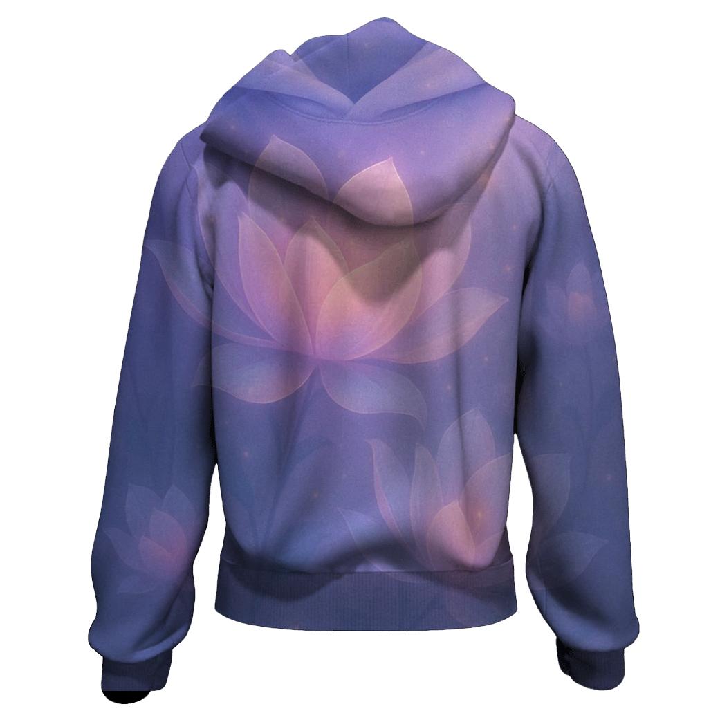 Aurora Bloom Gradient Garden hoodie trends