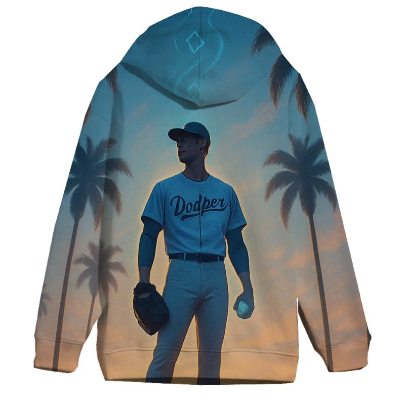 Rising Palm Diamond Dreams embroidered hoodies