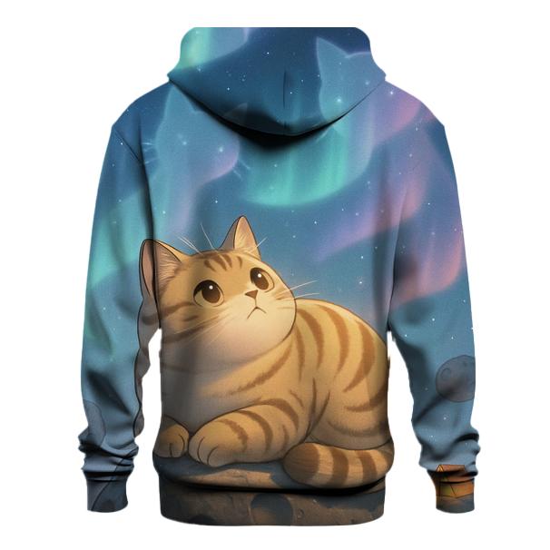 Aurora Stargazer Cat Camp graphic hoodies