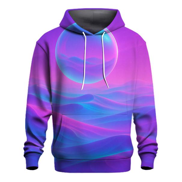 Neon Mirage Gradient Dunes pullover hoodies