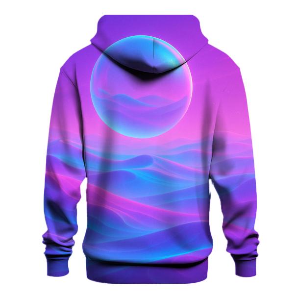 Neon Mirage Gradient Dunes pullover hoodies