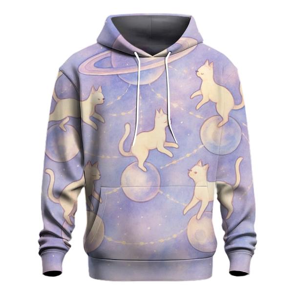 Celestial Carousel Of Cats graphic hoodies