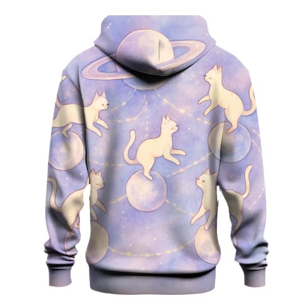 Celestial Carousel Of Cats graphic hoodies