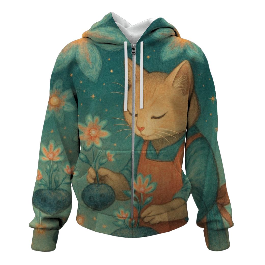 Stargarden Florist Cat hoodie styles