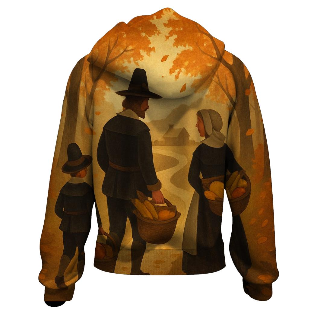 Pilgrim Trail Through Amber Woods lightweight hoodies