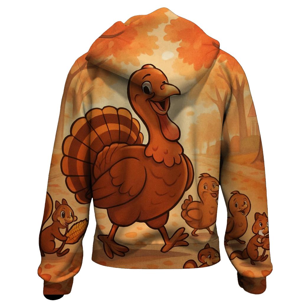 Turkey Parade Through Leafy Lane designer hoodies