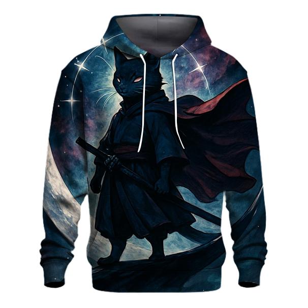 Nebula Samurai Cat Sentinel hoodie designs