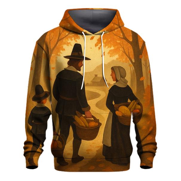 Pilgrim Trail Through Amber Woods pullover hoodies