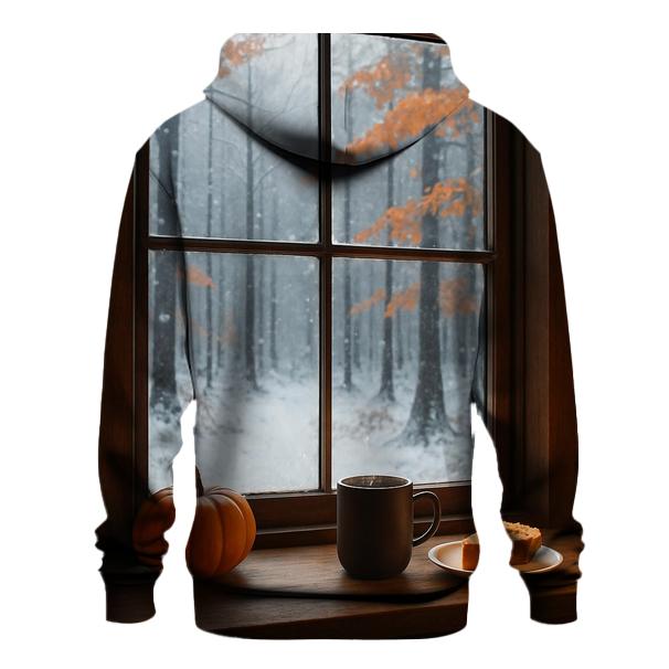 Cozy Cabin Window Thanksgiving View hoodie styles