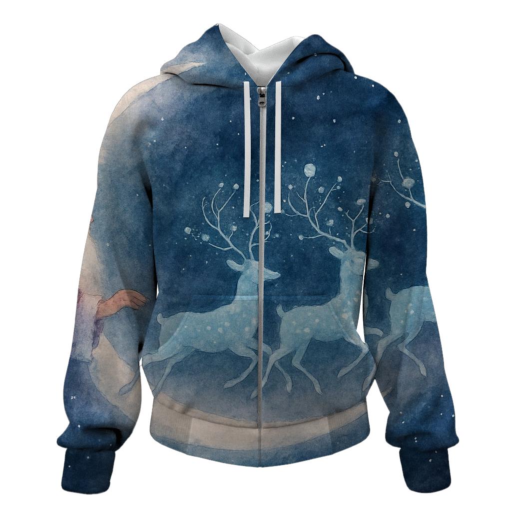 Galactic Reindeer Parade hoodie designs