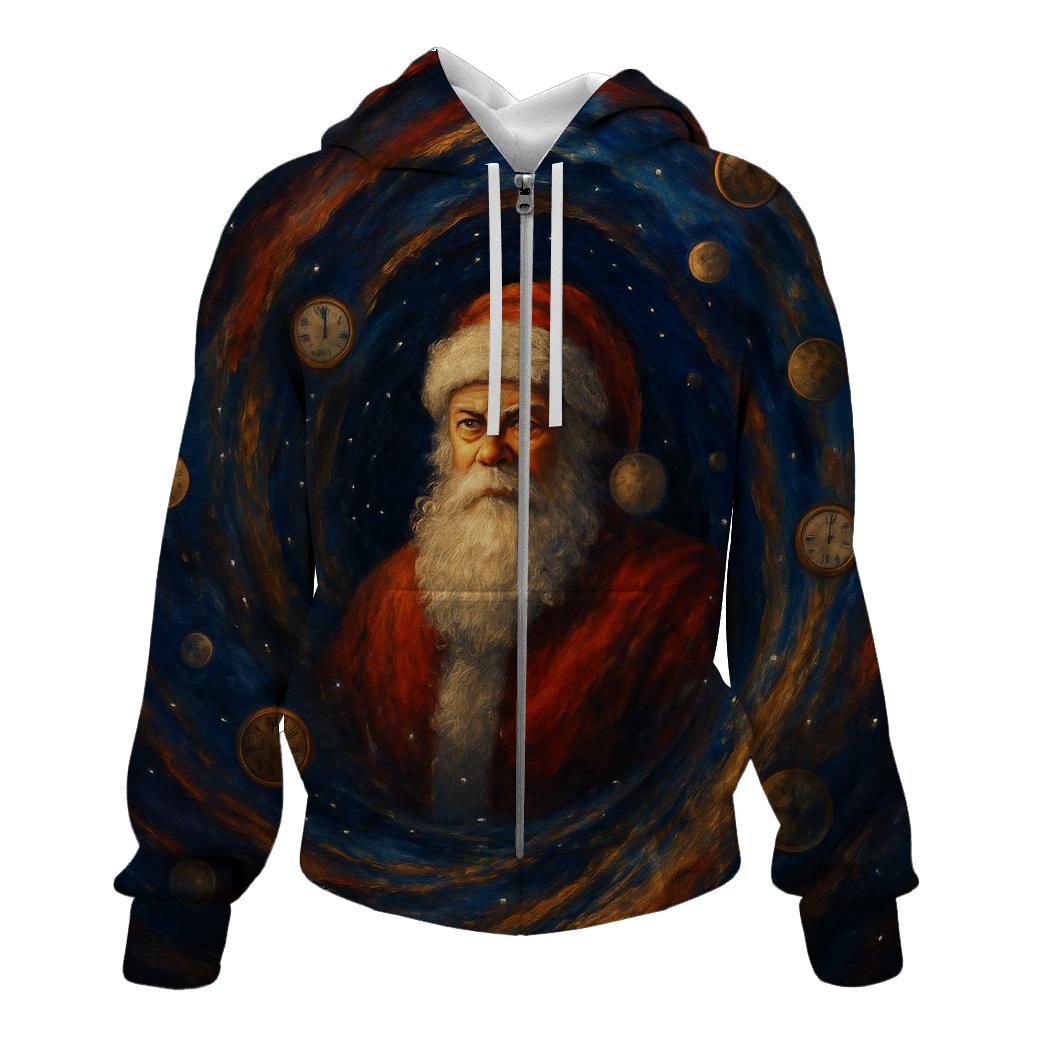Time Warp Chimney Santa custom hoodies