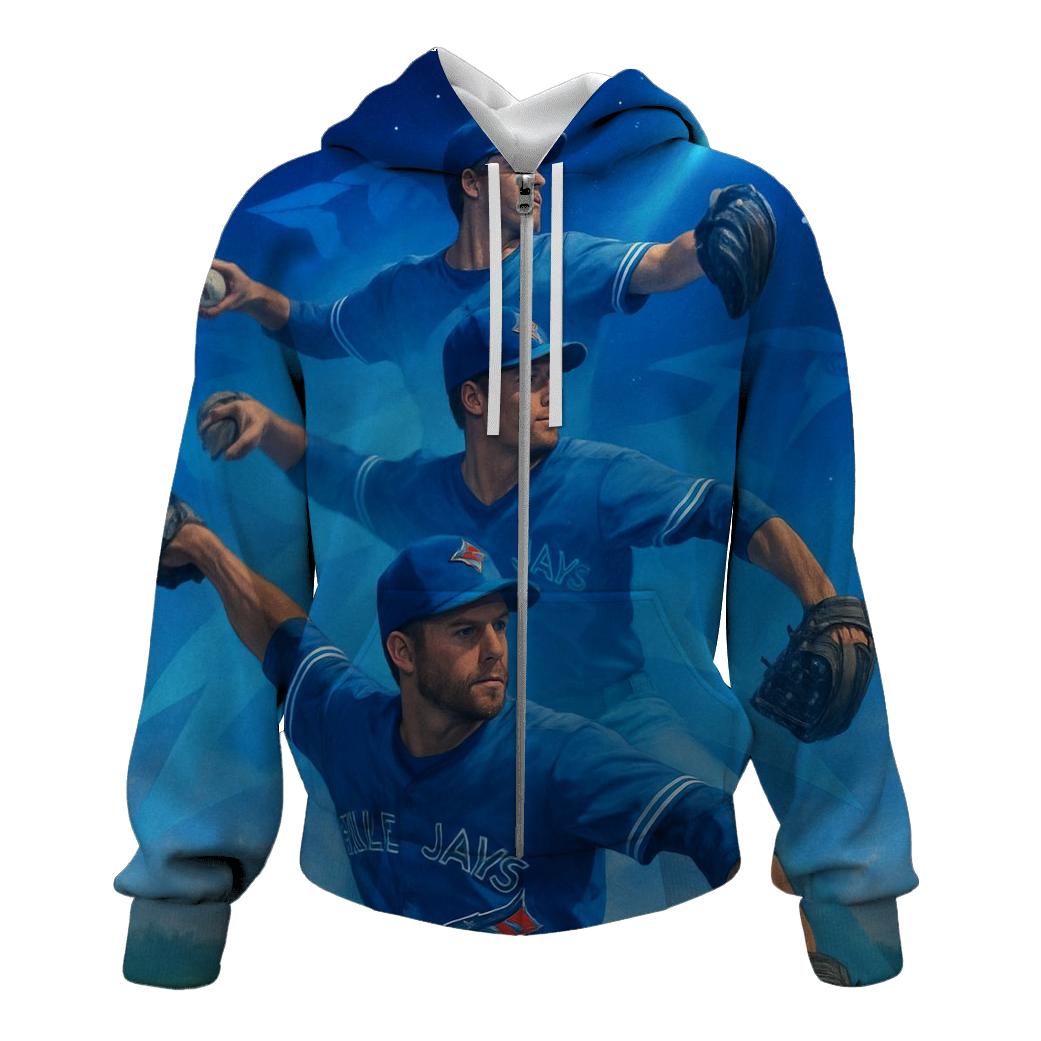 Starlit Relay Blue Jays Series embroidered hoodies