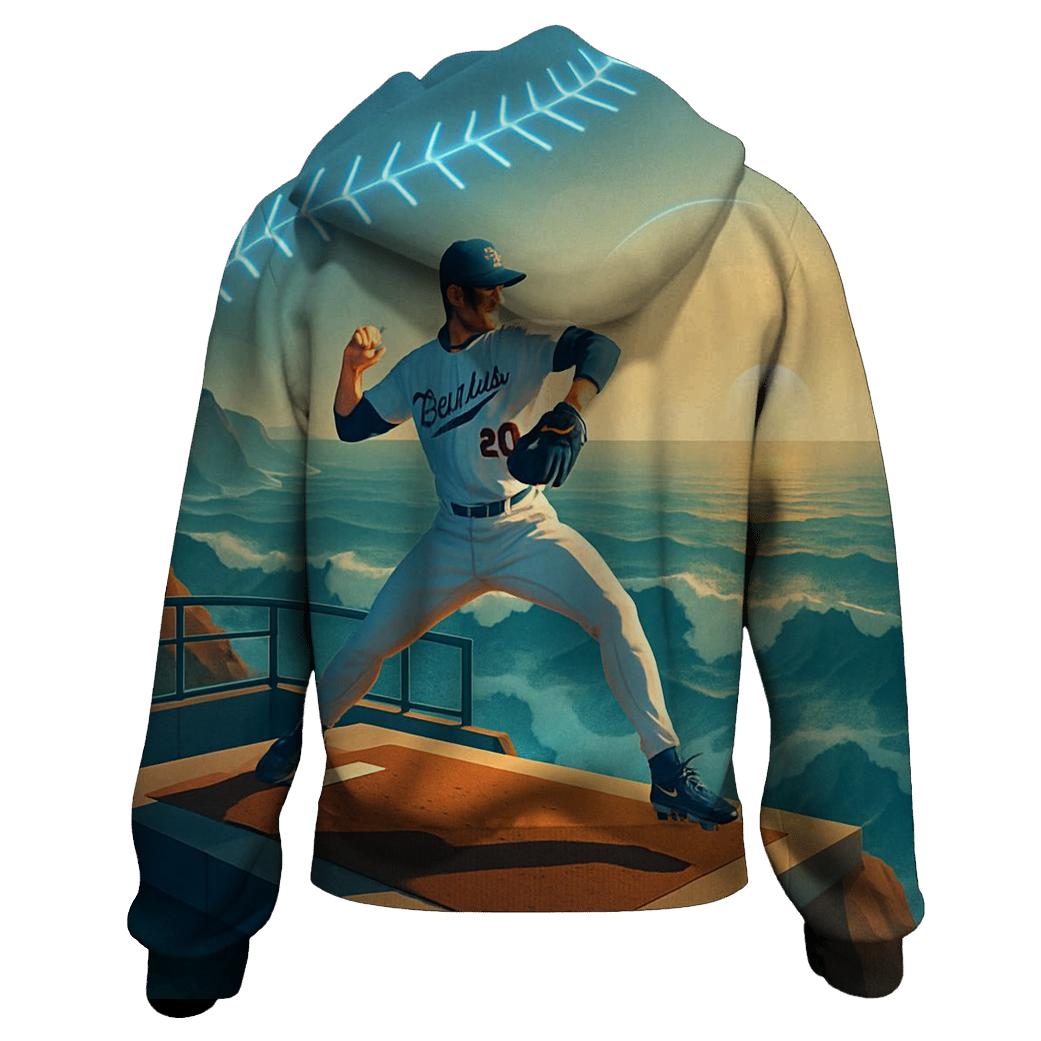 Ocean Breeze Bullpen embroidered hoodies