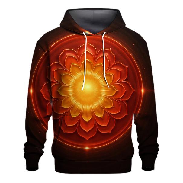 Solar Bloom Gradient Halo embroidered hoodies