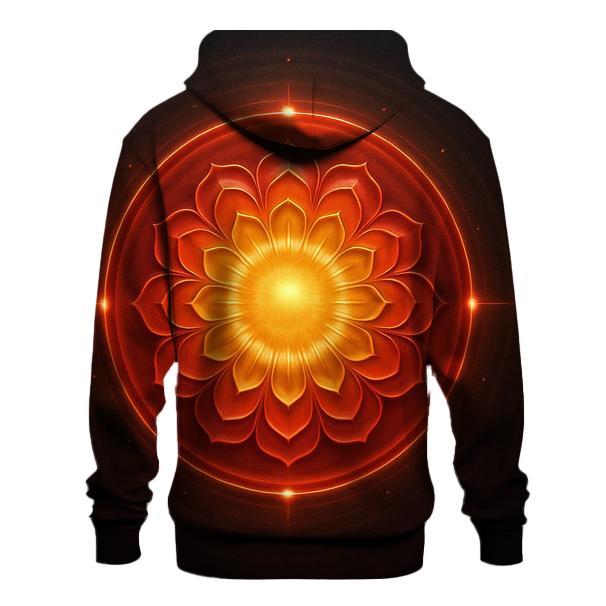 Solar Bloom Gradient Halo embroidered hoodies