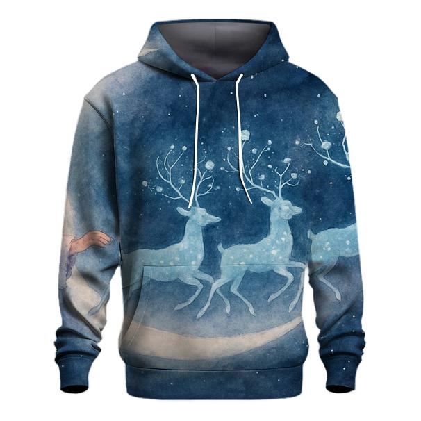 Galactic Reindeer Parade graphic hoodies