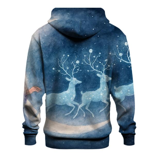 Galactic Reindeer Parade graphic hoodies