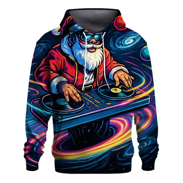Black Hole DJ Santa designer hoodies