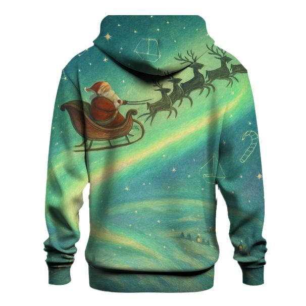 Aurora Trail Santa Tracker heavyweight hoodies