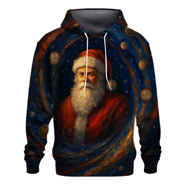 Time Warp Chimney Santa graphic hoodies