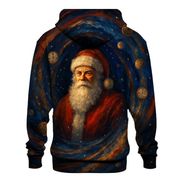 Time Warp Chimney Santa graphic hoodies