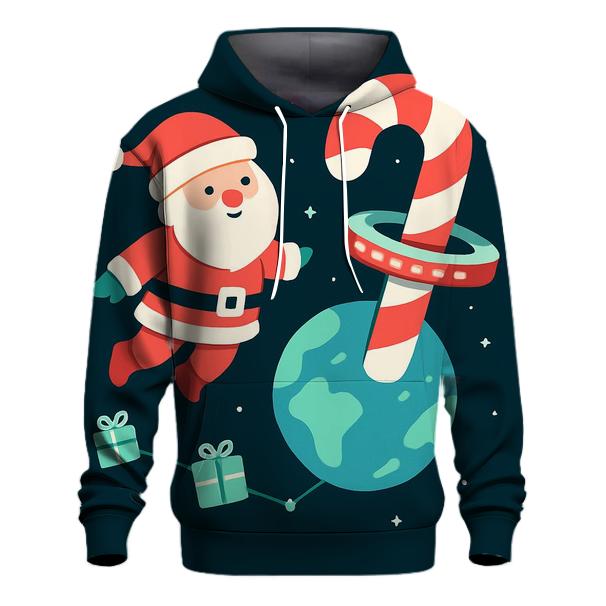 Orbiting Candy Cane Station hoodie designs