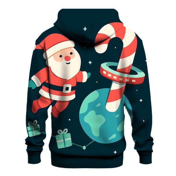 Orbiting Candy Cane Station hoodie designs