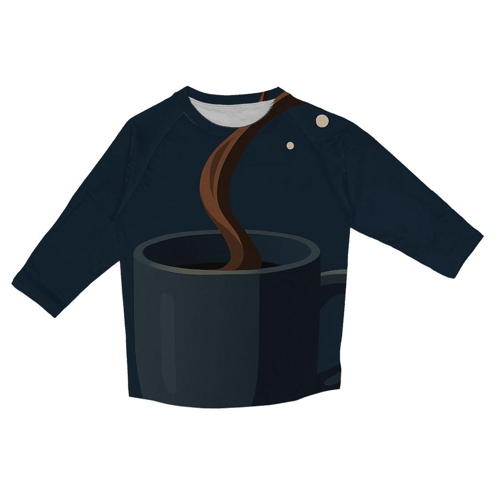 Midnight Pour cotton quarter sleeve shirts